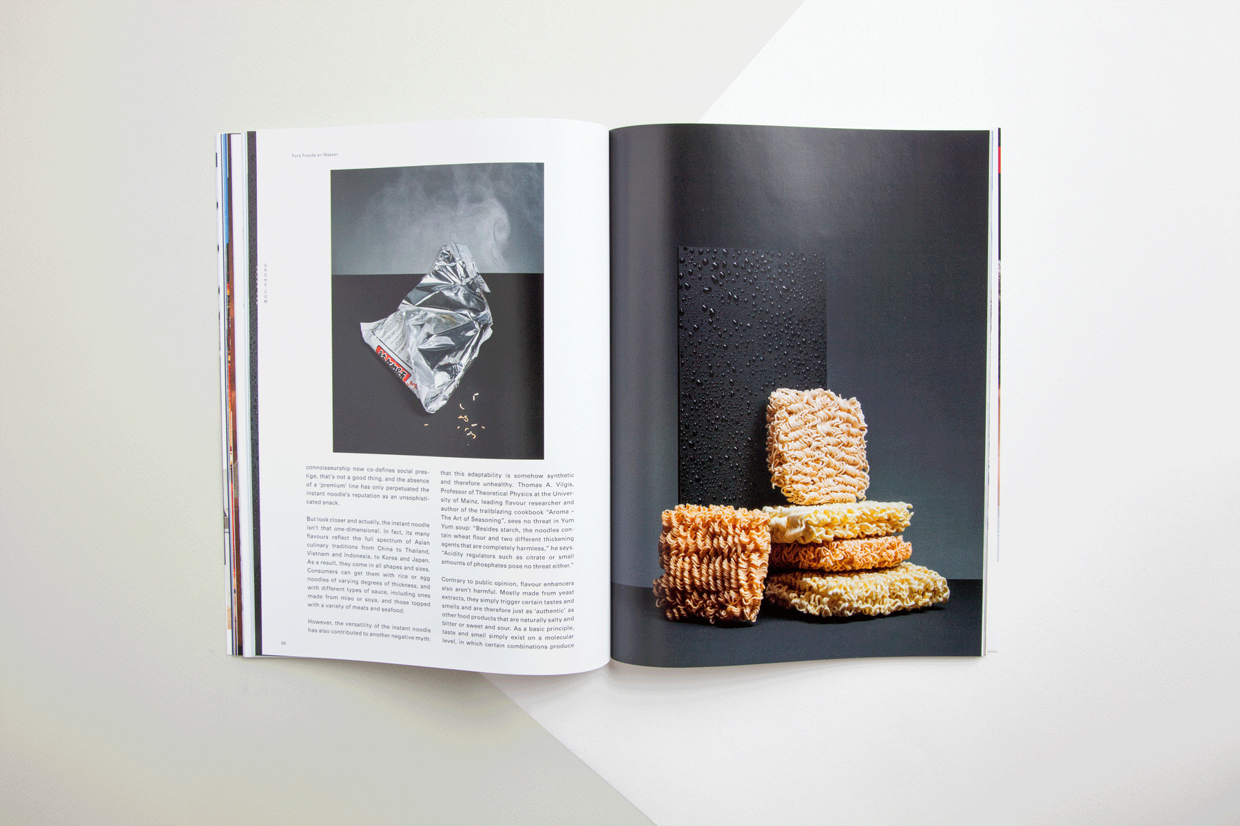 Instant-Nudeln Verpackung, GROHE Magazine – Editorial Design & Art Direction: Faible Creative