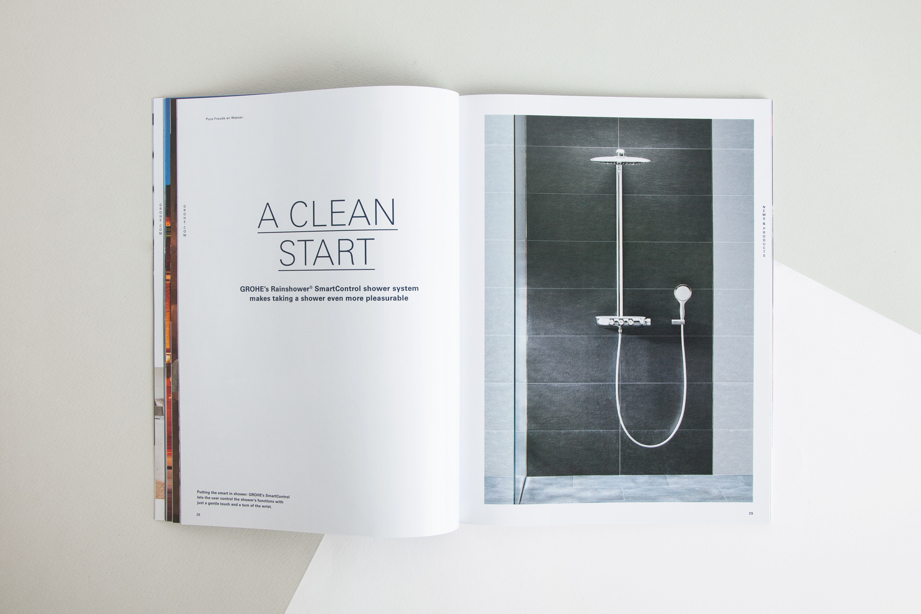GROHE Rainshower SmartControl Dusche – GROHE Magazine, Art Direction: Faible Creative